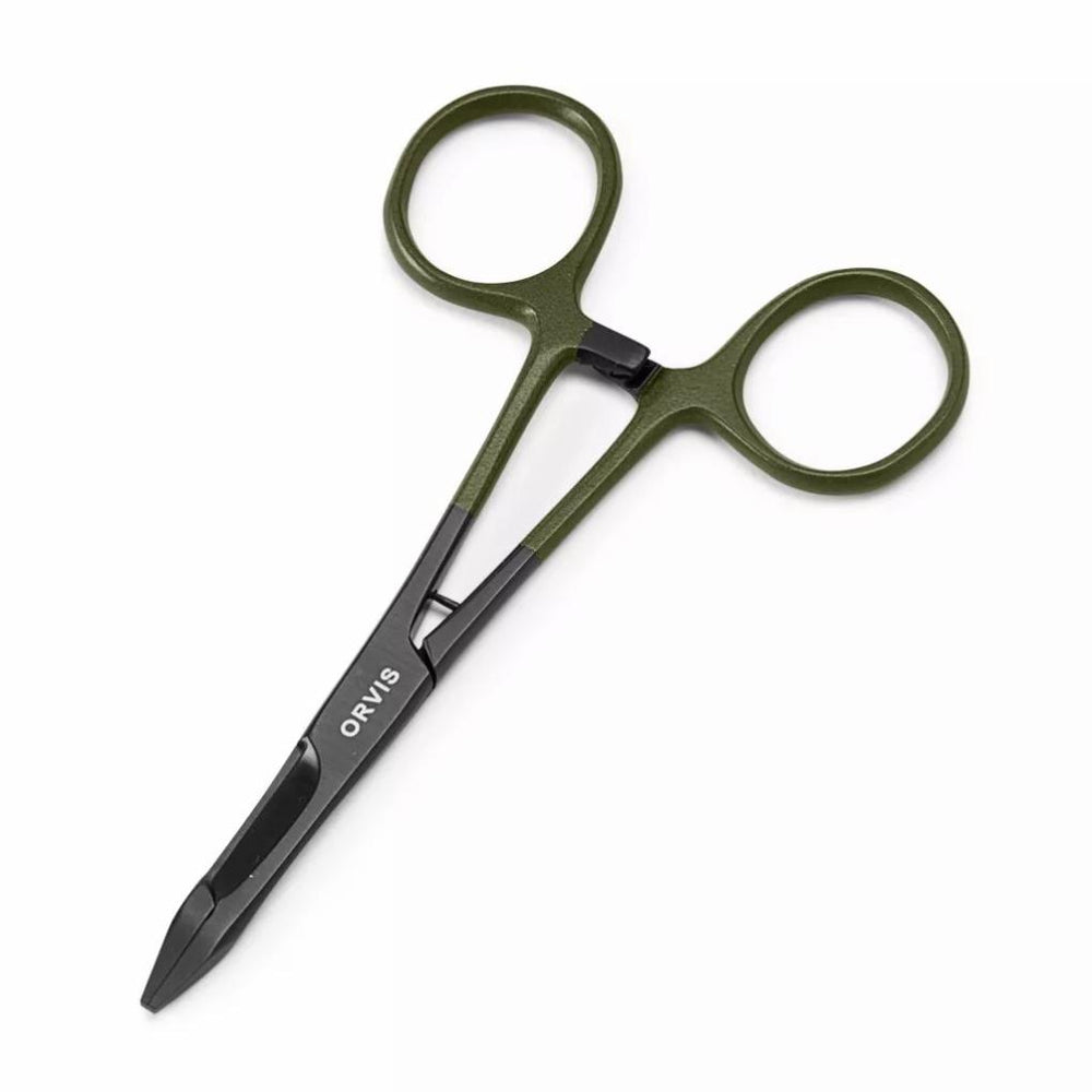 Orvis Tools | Flow Scissor Forceps Black Olive - Fly Fishing