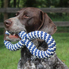 Orvis Toys | Infinity Braided Dog Toy Navy/white - Dogs