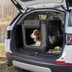 Orvis Travel Crates | Orvis Hose-Off Folding Travel Crate Gray - Dogs