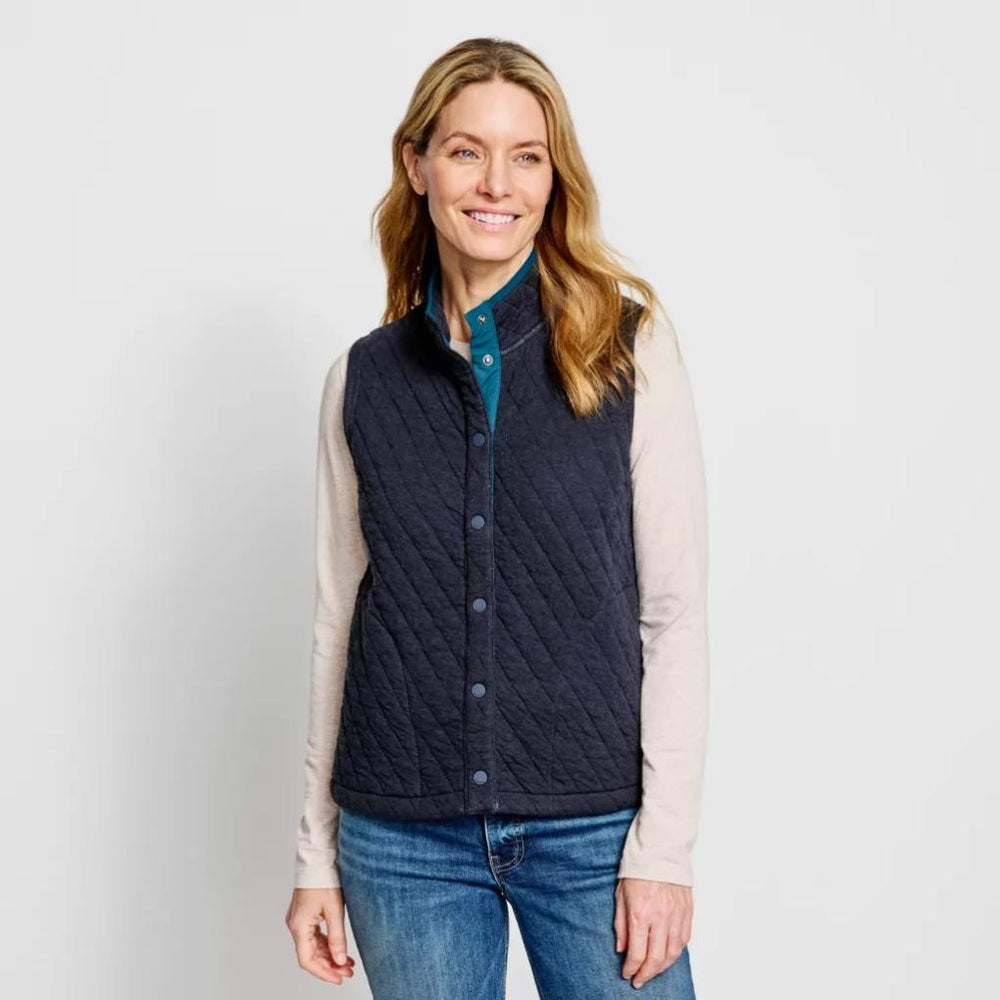 Orvis Vests | Outdoor Quilted Vest True Navy Heather - Women