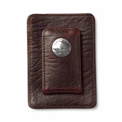 Orvis Wallets | Bison Buffalo-Nickel Money Clip Brown - Men/Packs & Bags