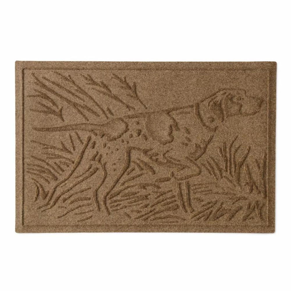 Orvis Water Trapper Mats | Recycled Water Trapper® Pointer Dog 2' X 3' Mat Camel - Dogs/Home Goods