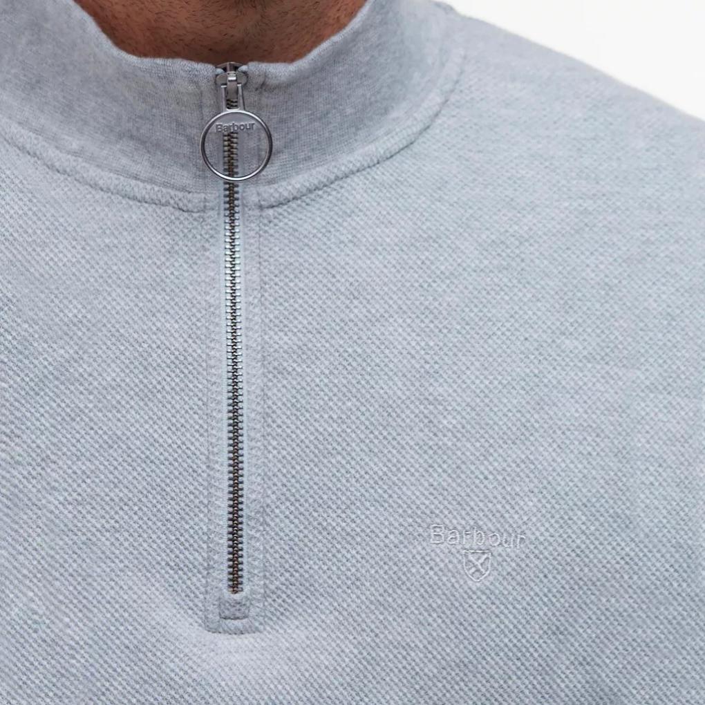 Orvis Barbour® | Barbour® Interlock Pique 1/2-Zip Sweater Grey Marl - Men