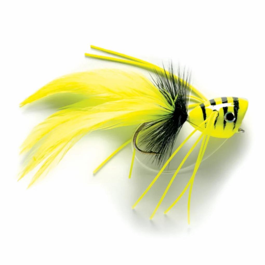 Orvis Bass &amp; Panfish Flies | Bass Popper Chartreuse - Fly Fishing