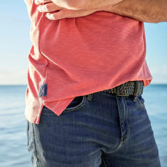 Orvis Belts | Speckled Stretch Cord Belt Navy Multi - Men