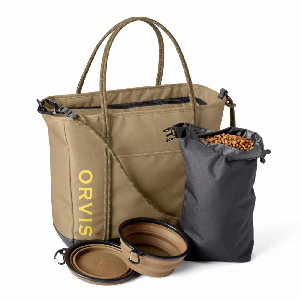 Orvis Bird Dog Supplies | Tough Trail® Dog Travel Tote Kit Bronze - Dogs