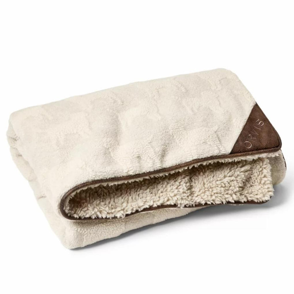 Orvis Blankets &amp; Throws | Embossed Sherpa Throw - Home Goods/Dogs