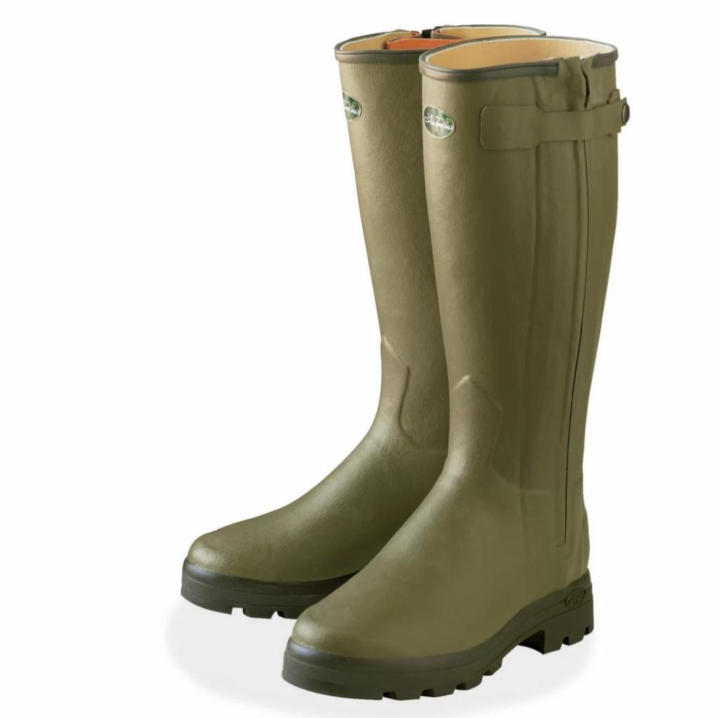 Orvis Boots | Women’s Le Chameau Chasseur Leather-Lined Boots Olive - Hunt