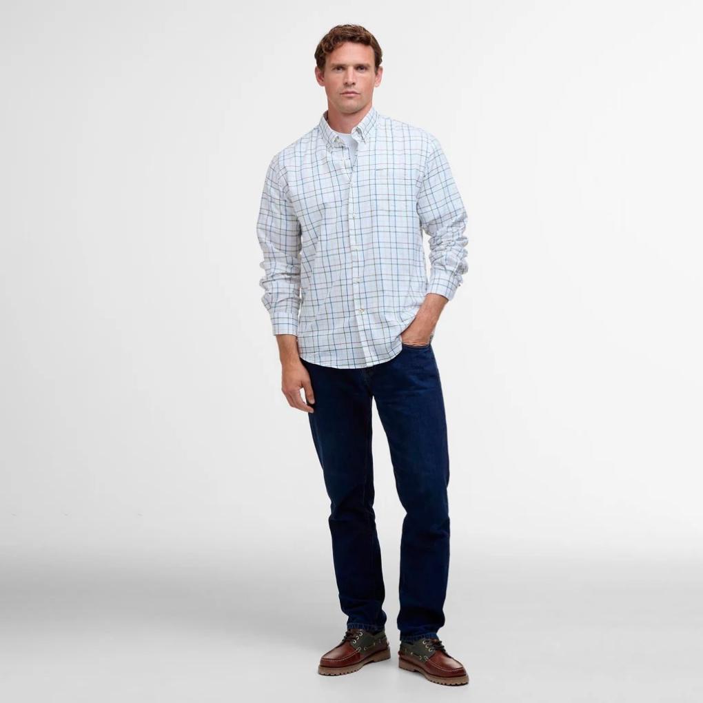 Orvis Button-Down Shirts | Barbour® Caswell Tattersall Long-Sleeve Shirt Pine - Men