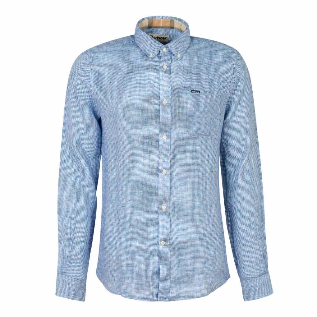 Orvis Button-Down Shirts | Barbour® Linton Tailored Long-Sleeve Shirt Navy - Men