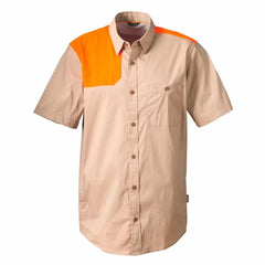 Orvis Button-Down Shirts | Men’s Short-Sleeved Featherweight Shooting Shirt Blaze Sand - Men/Hunt