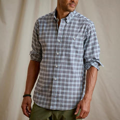 Orvis Button-Down Shirts | No-Work Long-Sleeve Shirt Blue Mist/navy - Men