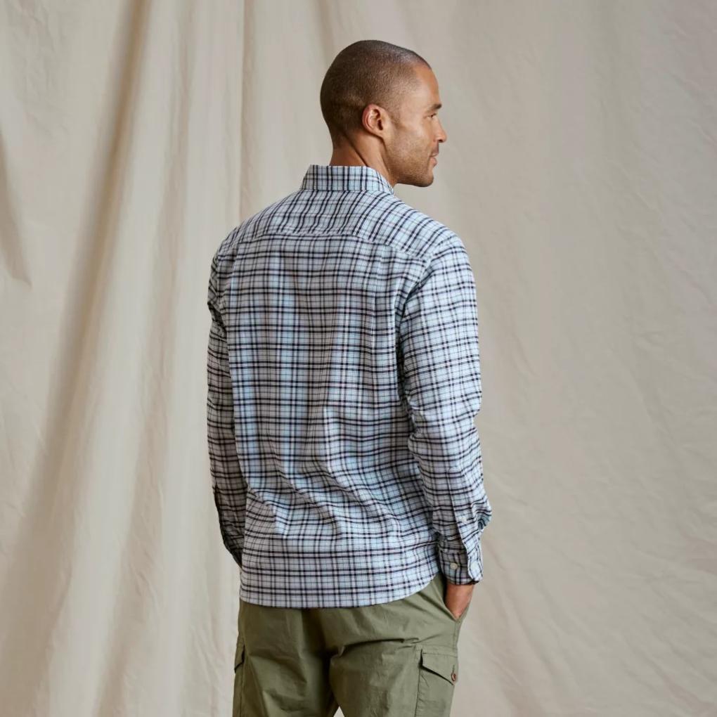 Orvis Button-Down Shirts | No-Work Long-Sleeve Shirt Blue Mist/navy - Men