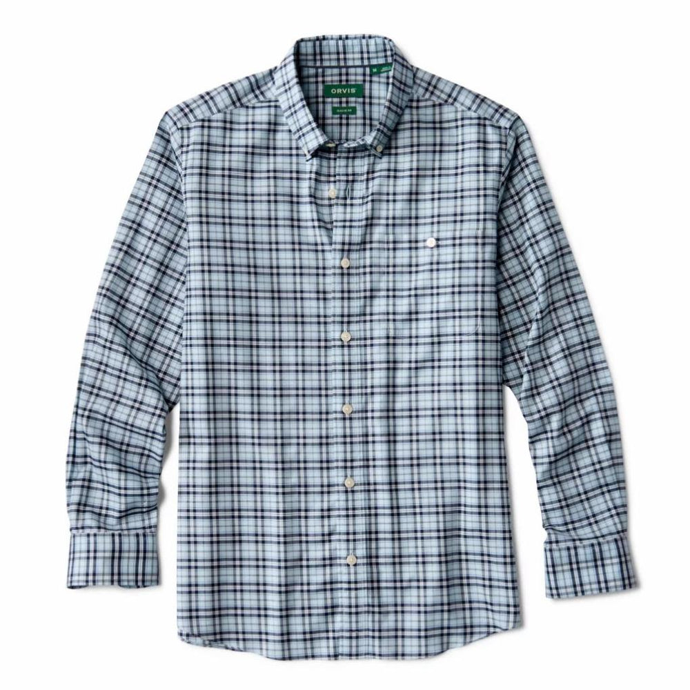 Orvis Button-Down Shirts | No-Work Long-Sleeve Shirt Blue Mist/navy - Men