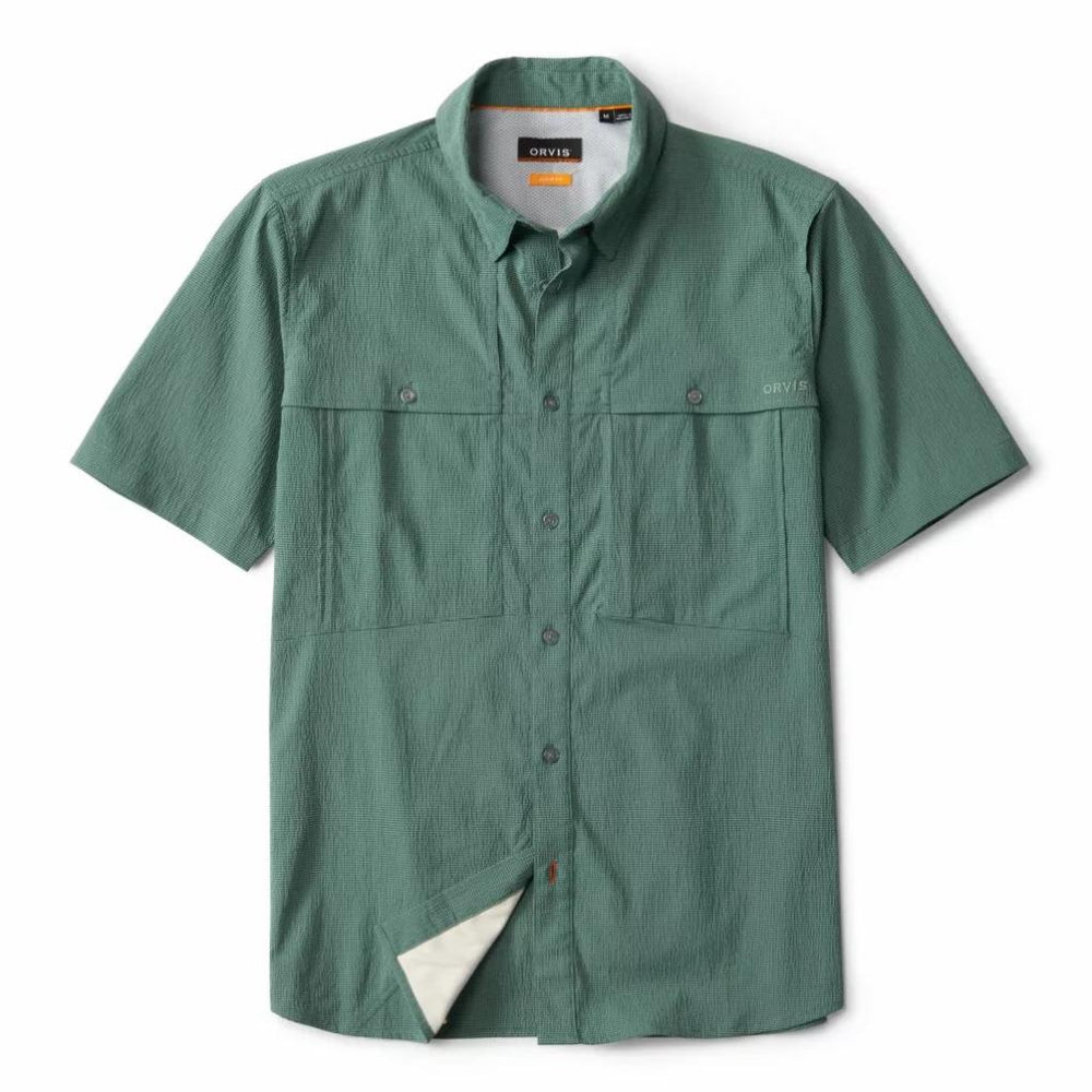 Orvis Button-Down Shirts | Open Air Caster Short-Sleeve Shirt Peacock/aloe - Men/Fly Fishing