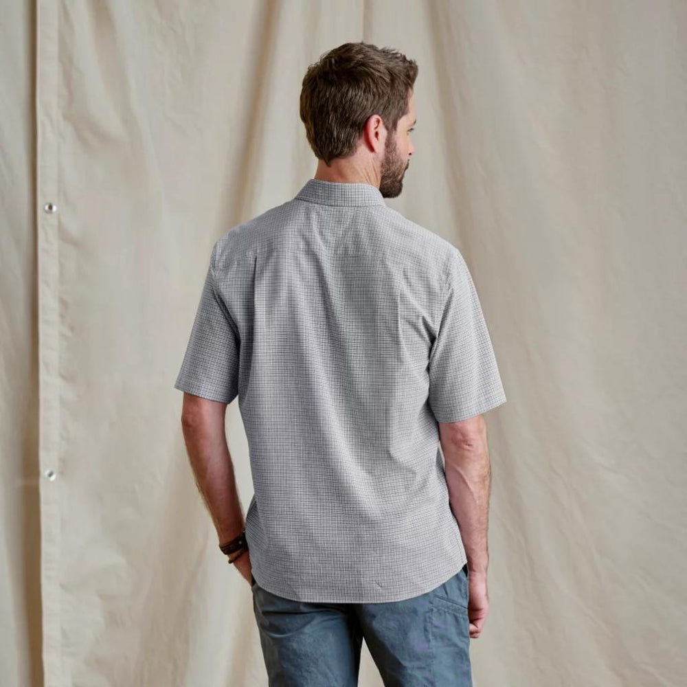 Orvis Button-Down Shirts | Out-Of-Office Comfort Stretch Short-Sleeve Shirt Carbon/white - Men