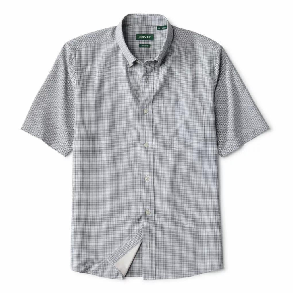 Orvis Button-Down Shirts | Out-Of-Office Comfort Stretch Short-Sleeve Shirt Carbon/white - Men