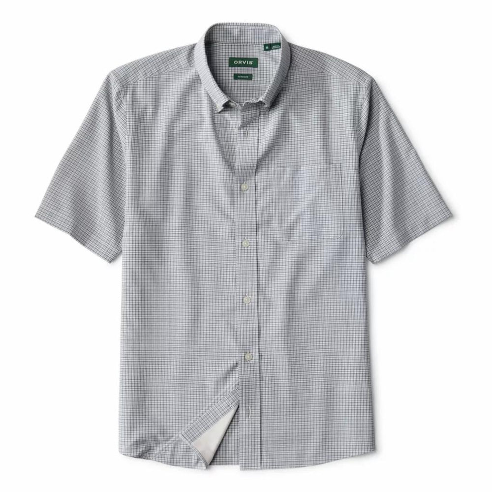 Orvis Button-Down Shirts | Out-Of-Office Comfort Stretch Short-Sleeve Shirt Carbon/white - Men
