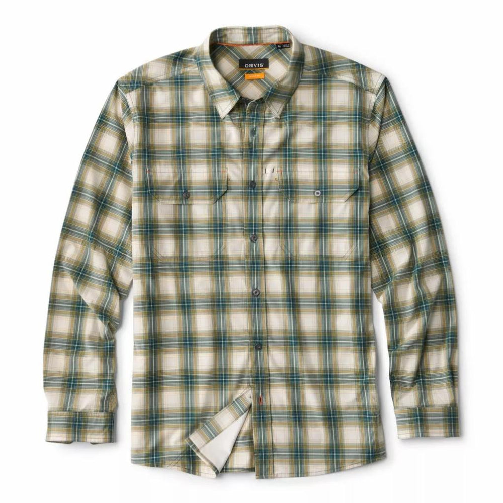 Orvis Button-Down Shirts | Stonefly Stretch Long-Sleeve Shirt Peacock/pilsner Plaid - Men