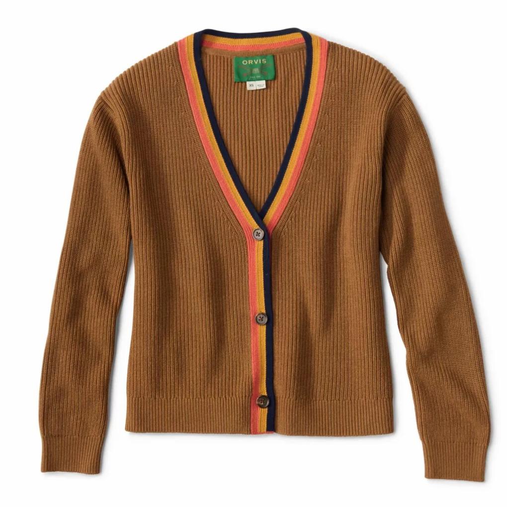 Orvis Cardigans | Ribbed Short Cardigan Dark Vicuna - Women
