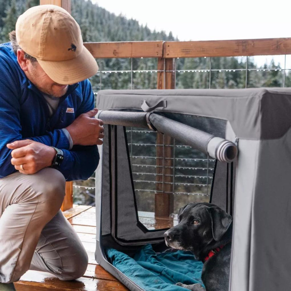 Orvis Cargo Protectors | Tough Trail® Folding Travel Crate Granite - Dogs