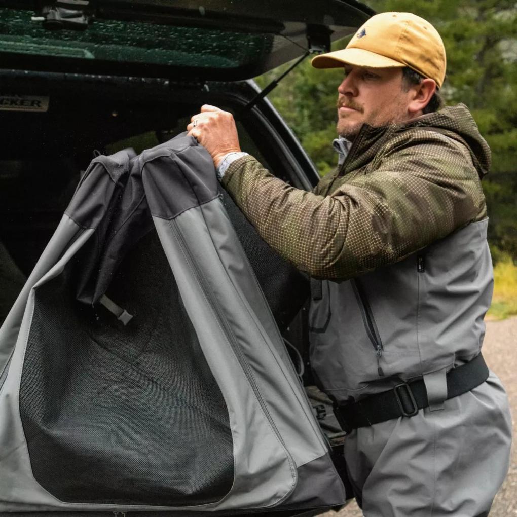 Orvis Cargo Protectors | Tough Trail® Folding Travel Crate Granite - Dogs