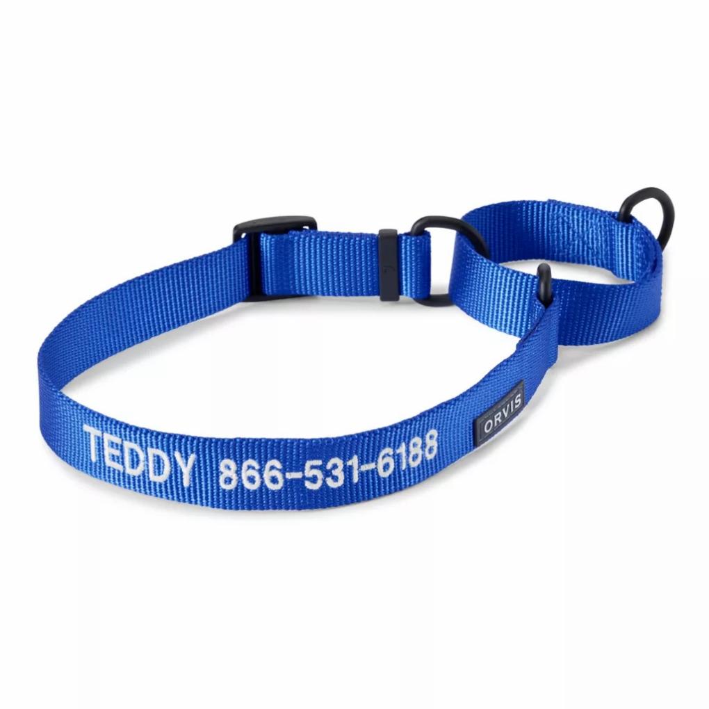 Orvis Collars | Orvis Martingale Collar &amp; Leash Bundle Blue - Dogs