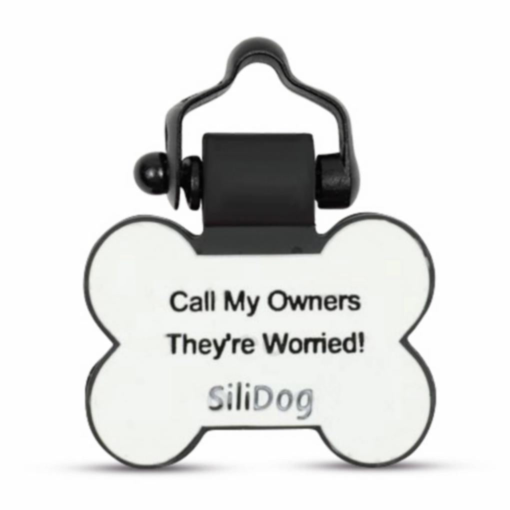 Orvis Collars | Silicone No-Rattle Dog Tag White - Dogs