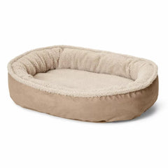 Orvis Comfortfill-Eco™ Beds | Orvis ComfortFill-Eco™ Wraparound Dog Bed With Fleece Khaki - Dogs