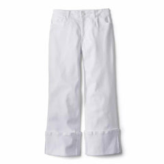 Orvis Denim | Kut From The Kloth® Charlotte High-Rise Wide-Leg Cuffed Jeans White - Women