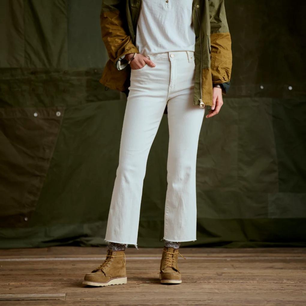 Orvis Denim | Kut From The Kloth® Kelsey Cropped Flare Jeans Ecru - Women