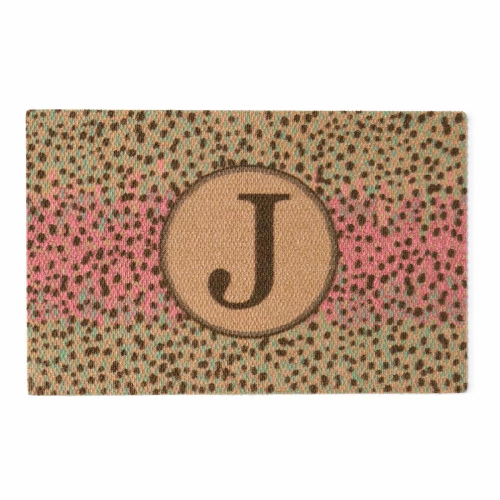 Orvis Doormats &amp; Rugs | Neighburly Trout Monogrammed Doormat 2’ X 3’ Trout - Home Goods