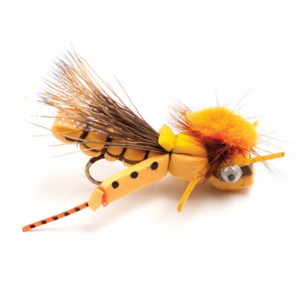 Orvis Dry Flies | Hog Caller Hopper Yellow - Fly Fishing
