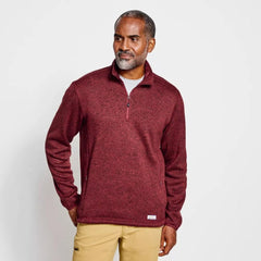 Orvis Fleece | R65™ Sweater Fleece 1/4-Zip Heather Grey - Men