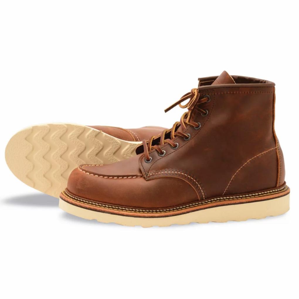 Orvis Footwear | Red Wing 6" Classic Moc Copper Rough &amp; Tough Boots Copper - Men