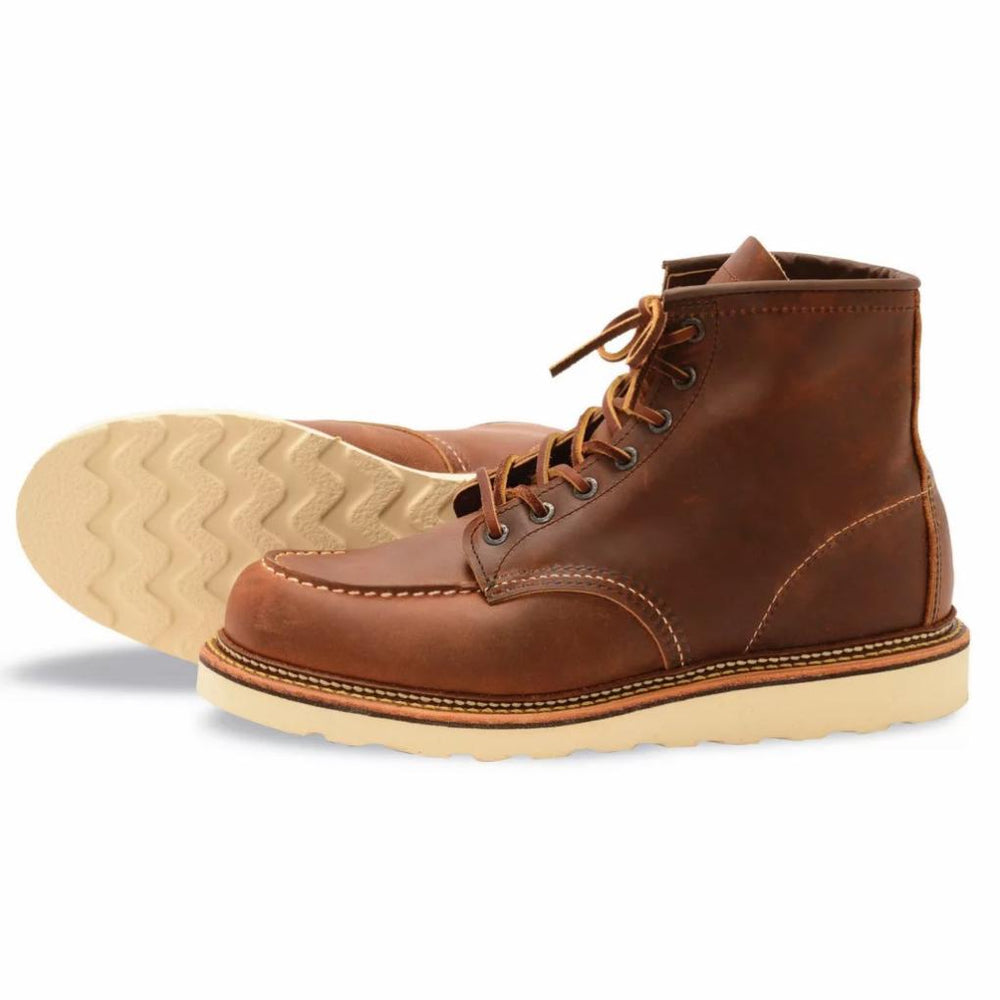 Orvis Footwear | Red Wing 6" Classic Moc Copper Rough &amp; Tough Boots Copper - Men