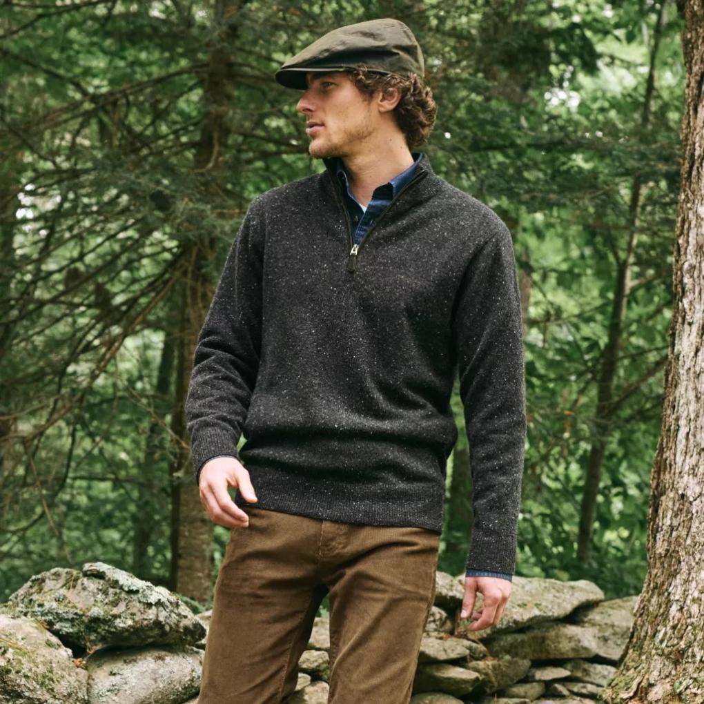 Orvis Hats | Waxed Cotton Driver Cap Olive - Men