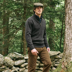 Orvis Hats | Waxed Cotton Driver Cap Olive - Men