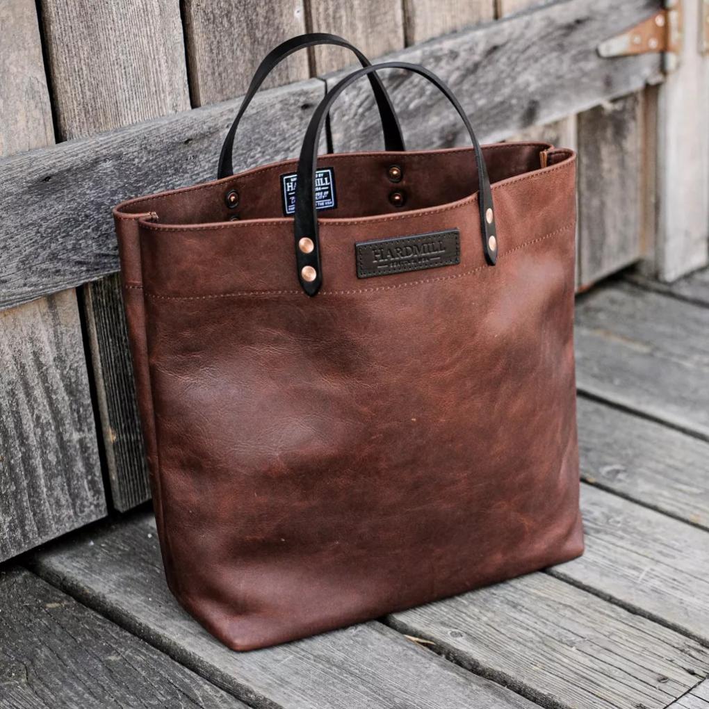Orvis Home Decor | Hardmill Leather Grocery Tote Cognac - Home Goods/Packs &amp; Bags