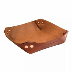 Orvis Home Decor | Hardmill Leather Valet Tray Brown - Home Goods