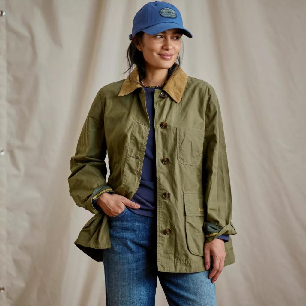 Orvis Jackets | Barbour® Averie Showerproof Jacket Dusky Green/ancient Tartan - Women