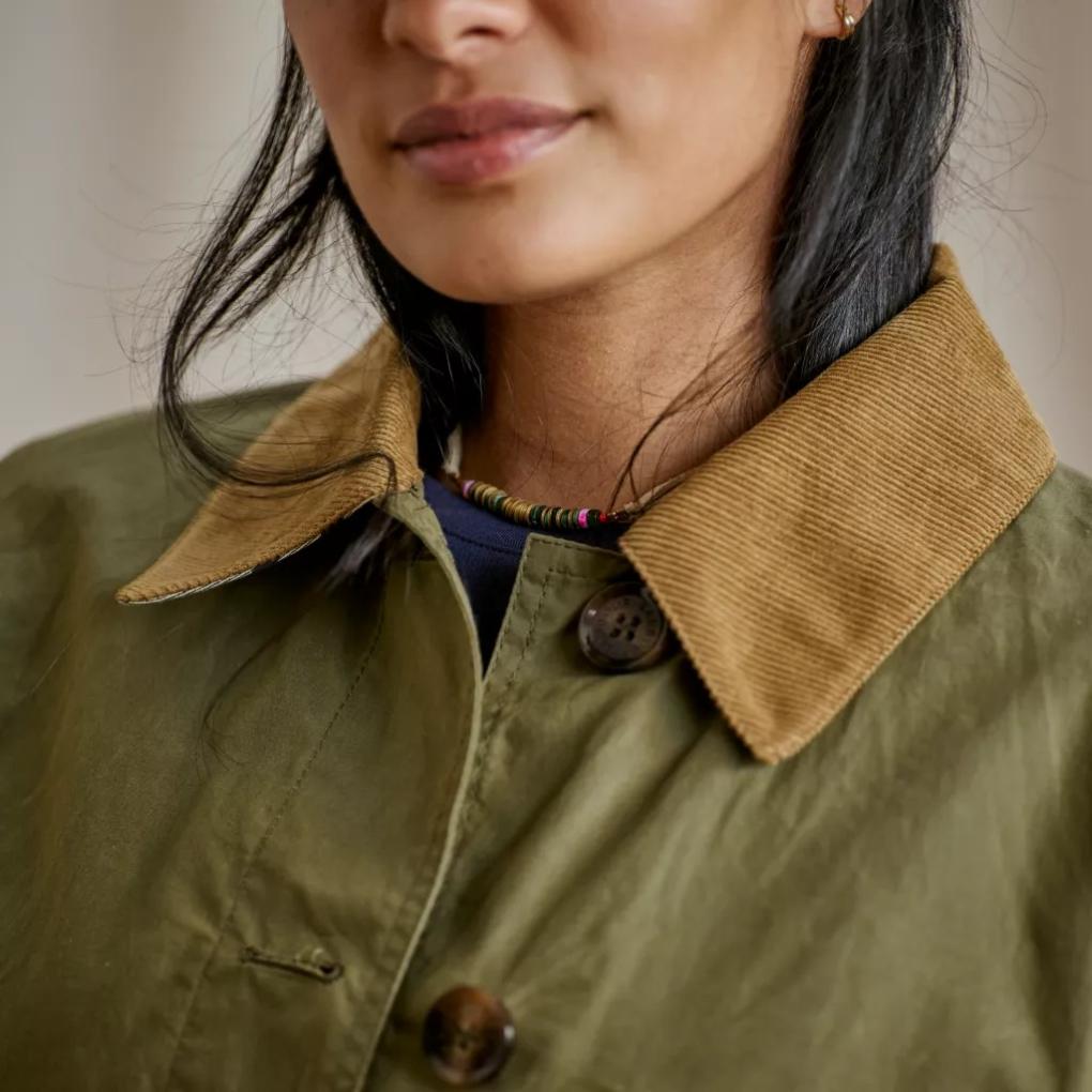 Orvis Jackets | Barbour® Averie Showerproof Jacket Dusky Green/ancient Tartan - Women