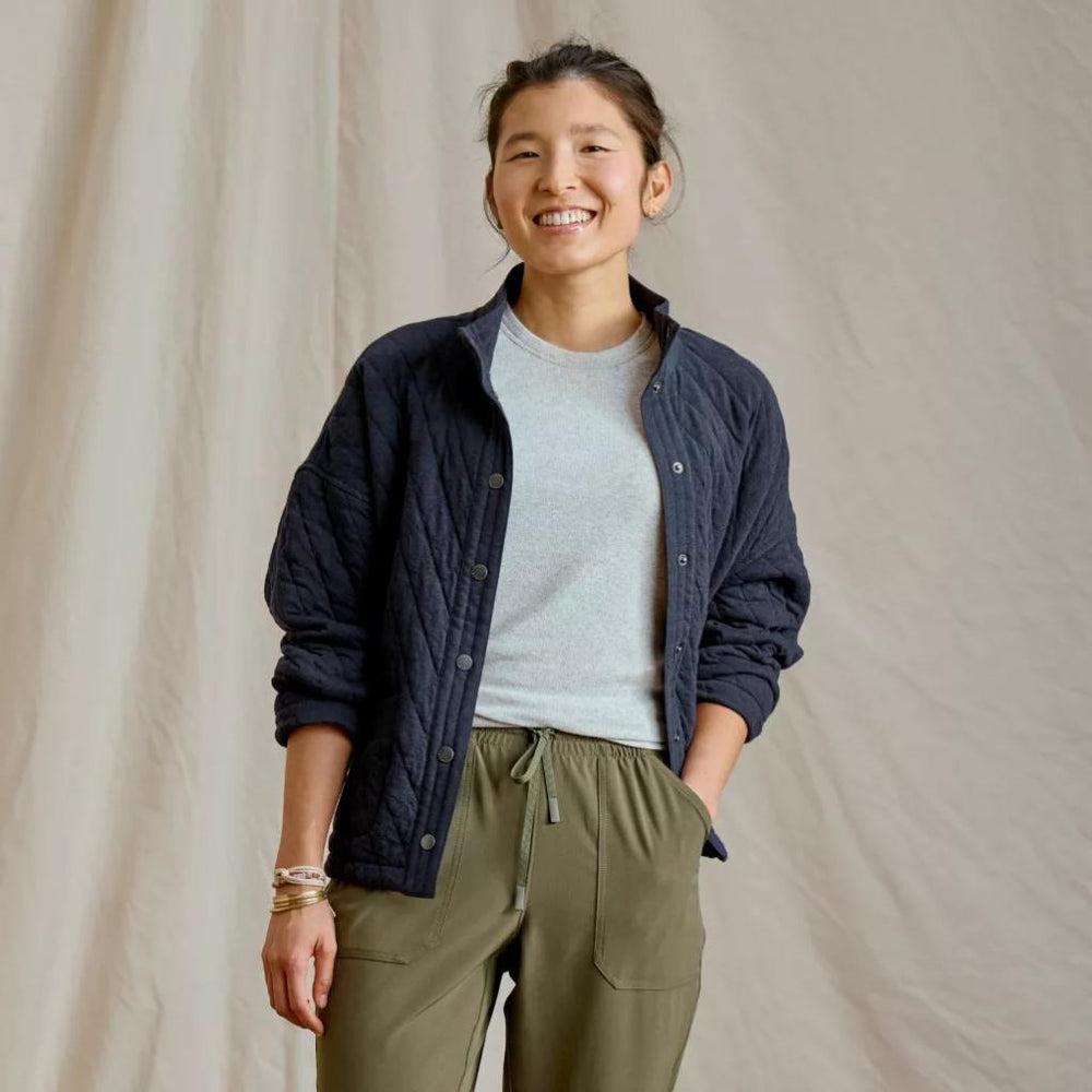 Orvis Jackets | Classic Quilted Shirt Jacket True Navy Heather - Women