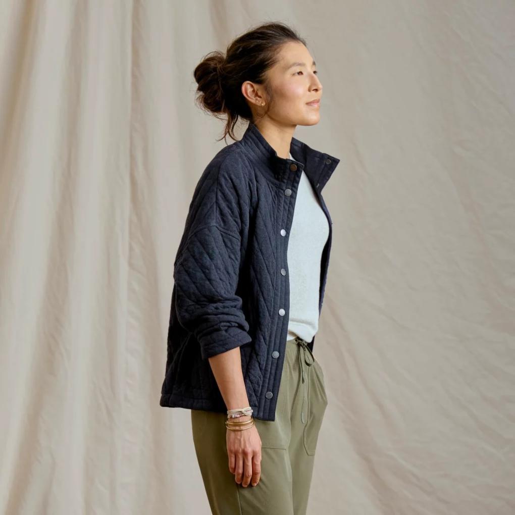 Orvis Jackets | Classic Quilted Shirt Jacket True Navy Heather - Women