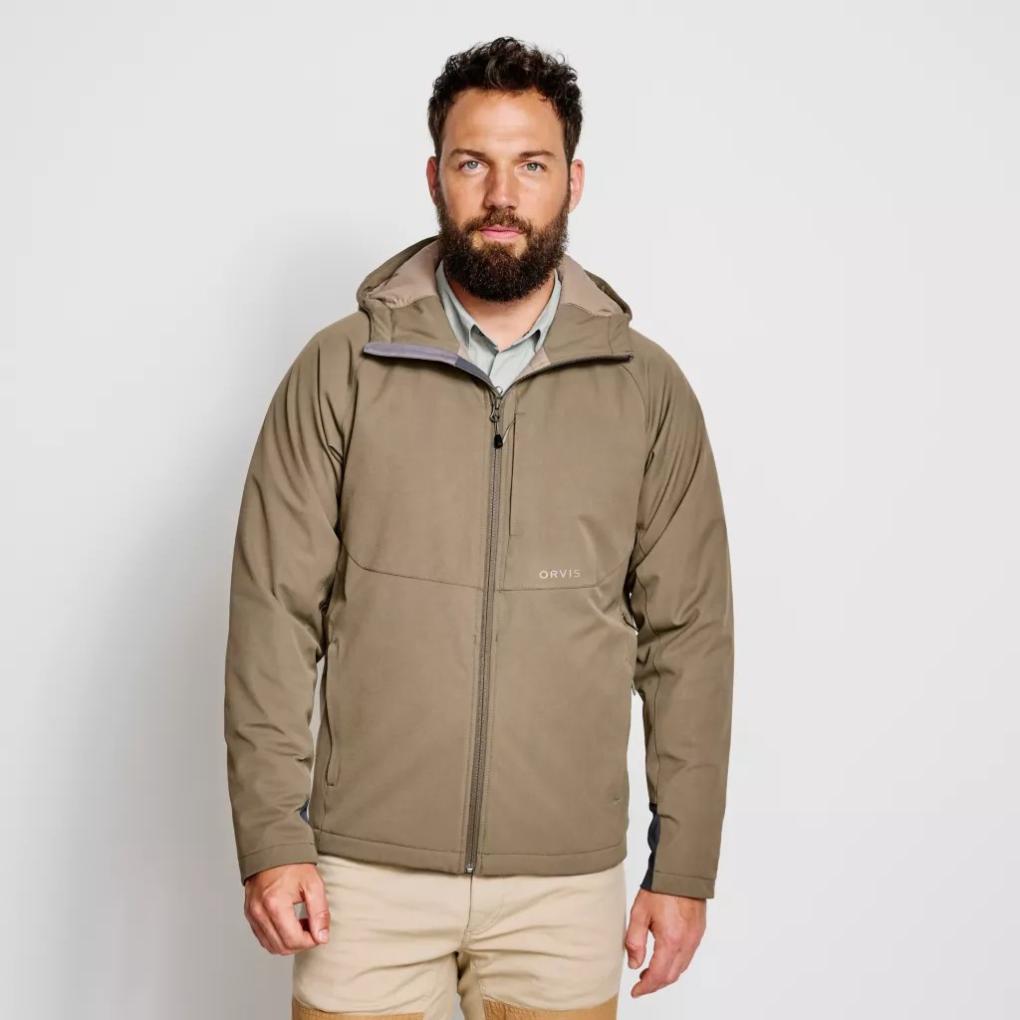 Orvis Jackets | Men’s PRO HD Upland Softshell Hoodie Blaze/tarmac - Men/Hunt