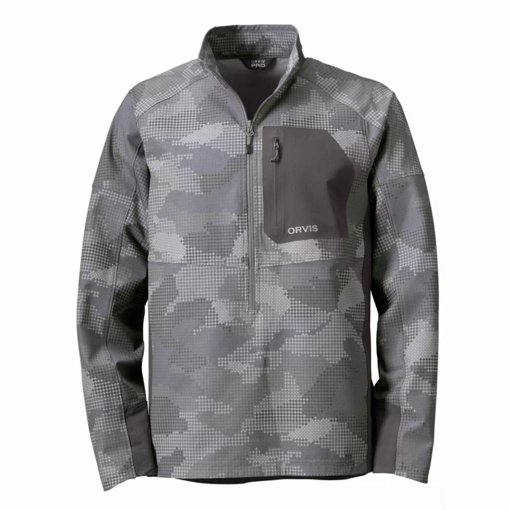 Orvis Jackets | PRO LT Softshell Pullover Steel Camo - Men/Hunt