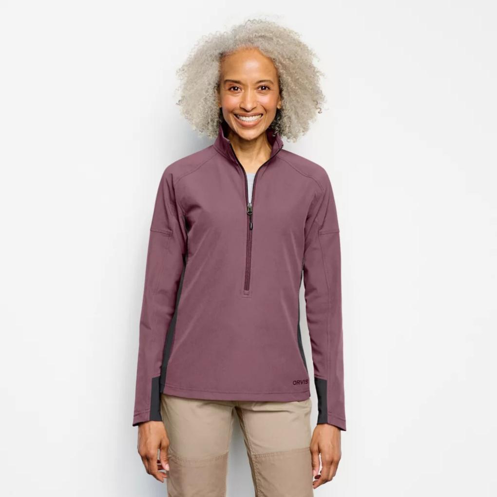 Orvis Jackets | Women’s PRO LT Softshell Pullover Huckleberry - Hunt