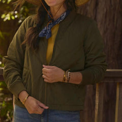 Orvis Jackets | Women's 1856 Quilted Bomber Jacket Tarragon - Women