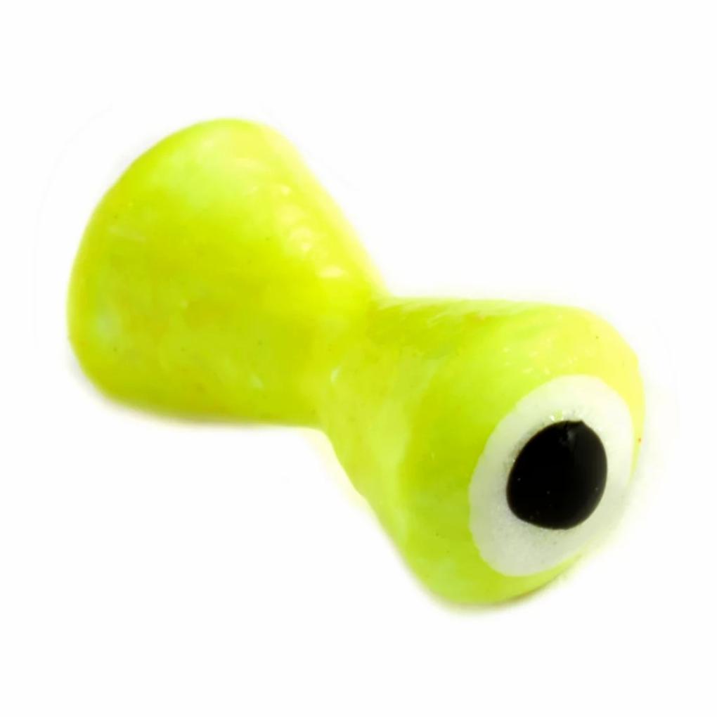 Orvis Materials | Brass Fluorescent Streamer Eyes Chartreuse - Fly Fishing