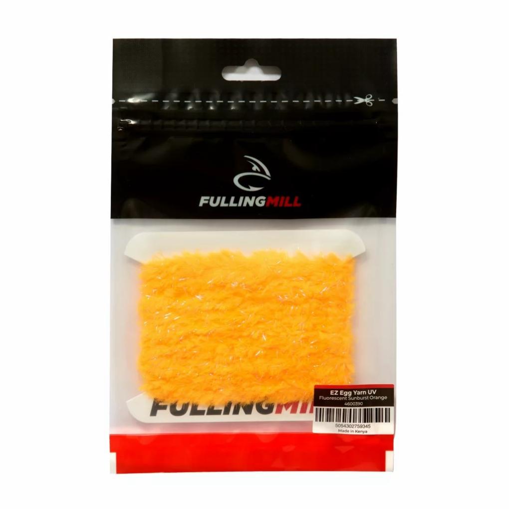 Orvis Materials | Fulling Mill UV EZ Egg Yarn Fluorescent Sunburst Orange - Fly Fishing